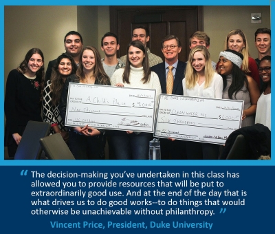 Jewish Studies Students distribute $101,000 in grants for Philanthropy Lab